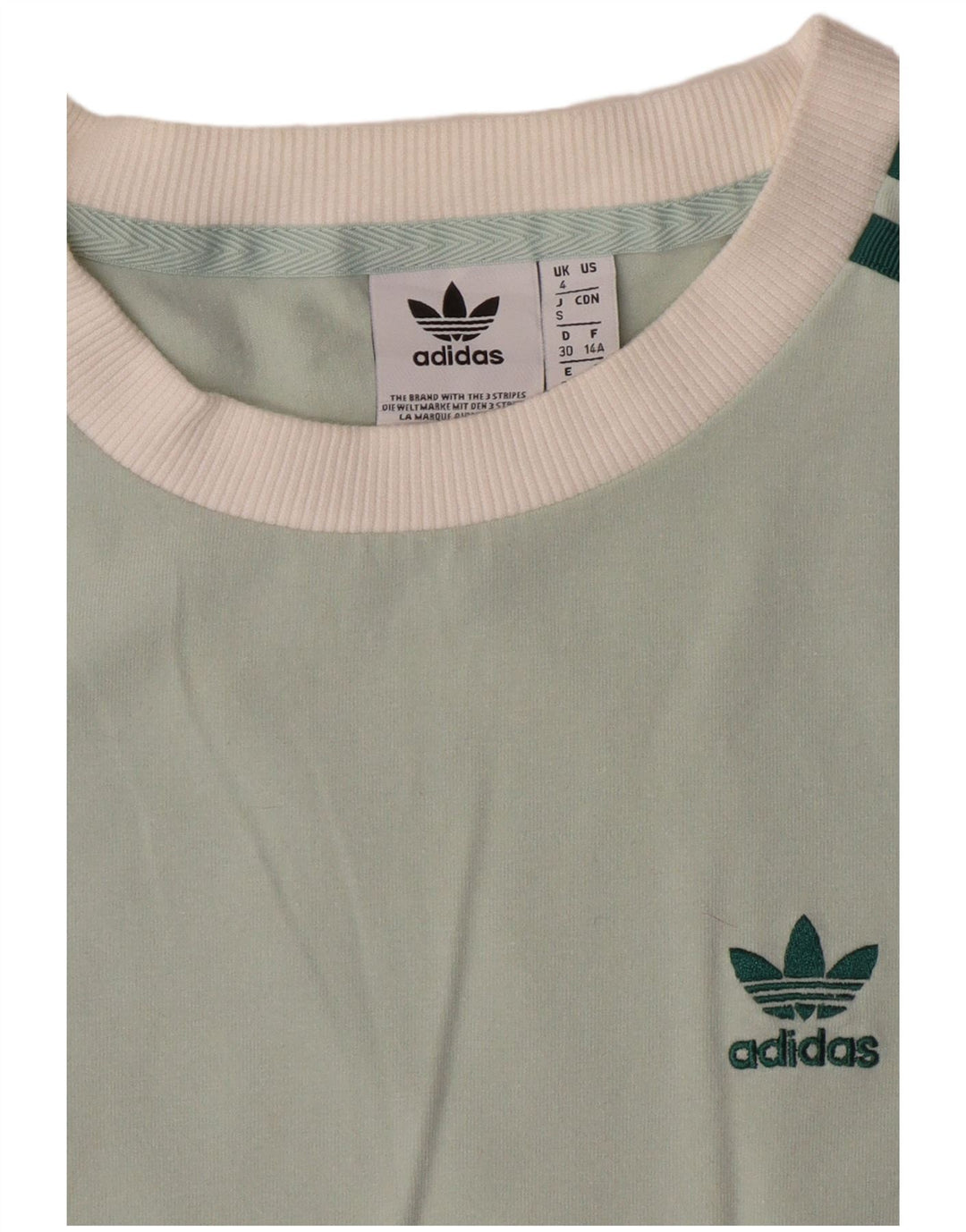 ADIDAS Camiseta de manga larga para mujer UK 4 XS Verde