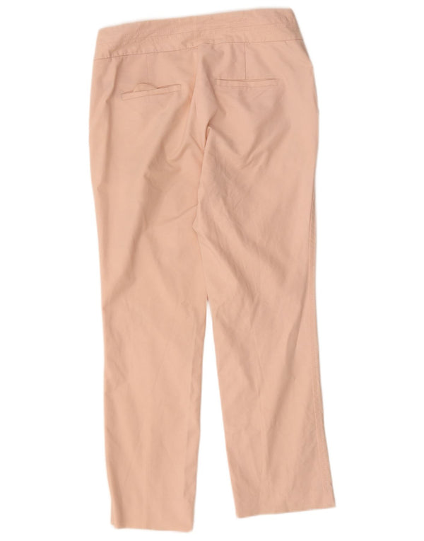 Zara Pantalón chino recto corto para mujer EU 38 Small W28 L25 Algodón rosa
