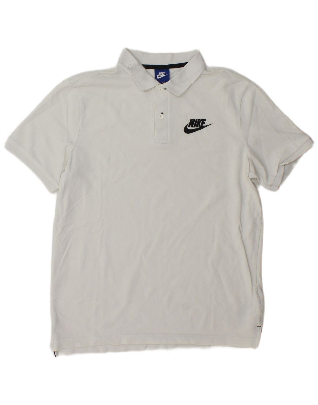 Polo Nike Hombre Algodón Blanco Mediano