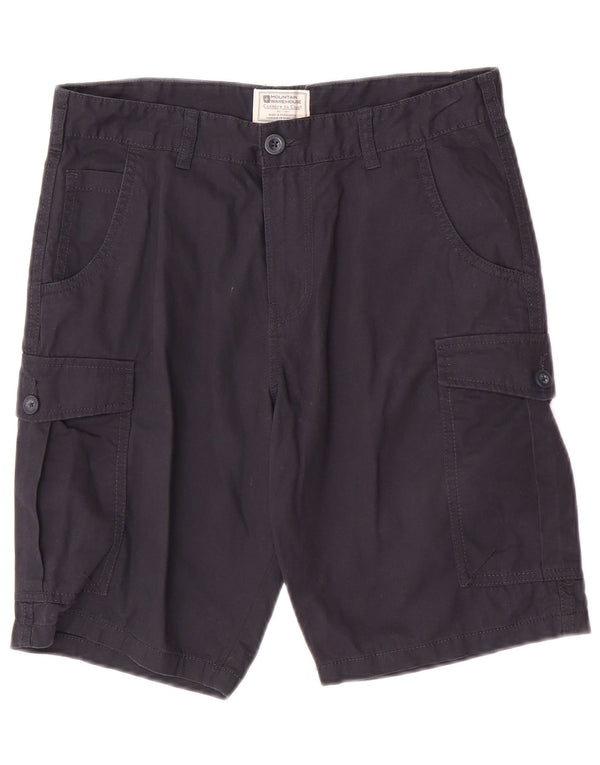 Pantalones cortos tipo cargo regulares para hombre de Mountain Warehouse W30 Algodón azul marino mediano