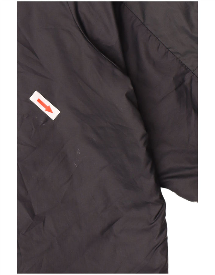 Nike - Chaqueta cortavientos con capucha para hombre, talla 40, poliéster negro grande