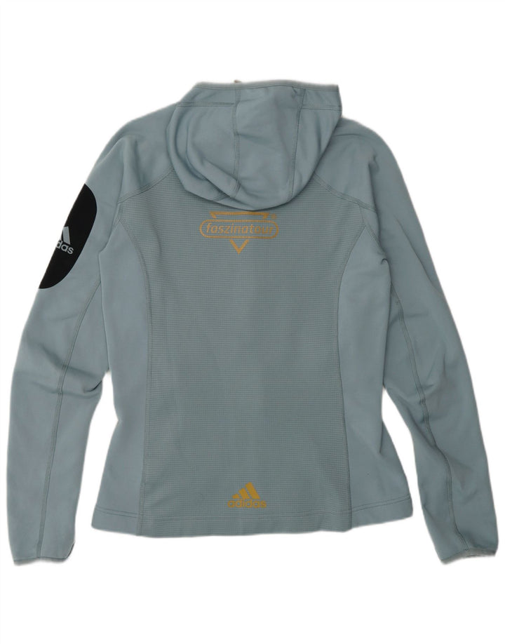 Adidas Mujer Terrex Chándal Top Chaqueta Reino Unido 12 Medio Azul Colorblock
