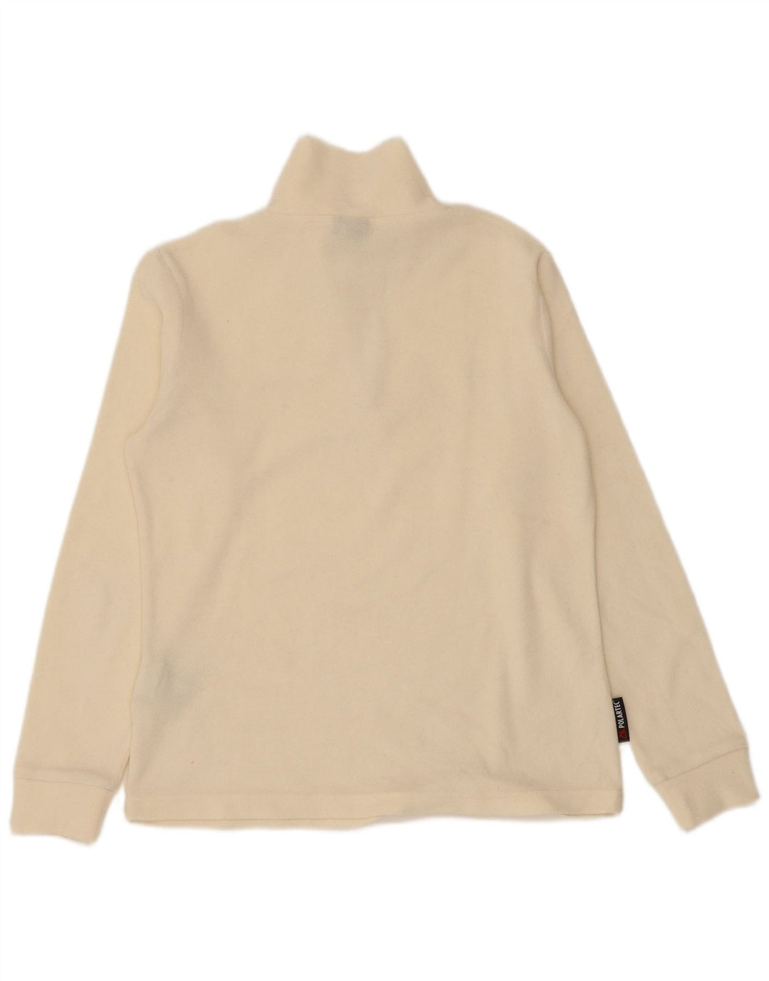 Invicta Jersey de forro polar con cuello y cremallera para mujer UK 14 Mediano Off White Poliéster