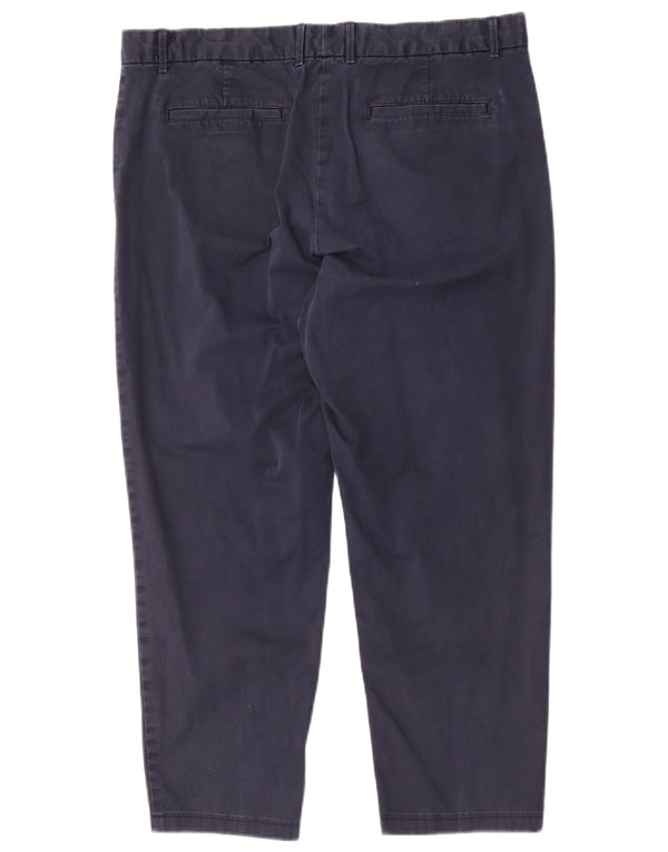 Gap Pantalones chinos rectos para mujer US 12 Large W36 L25 Azul marino Algodón