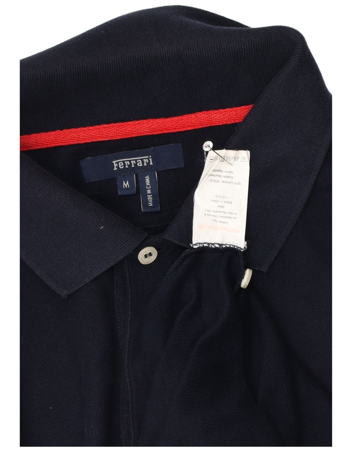 Polo Ferrari Hombre Algodón Azul Marino Medio