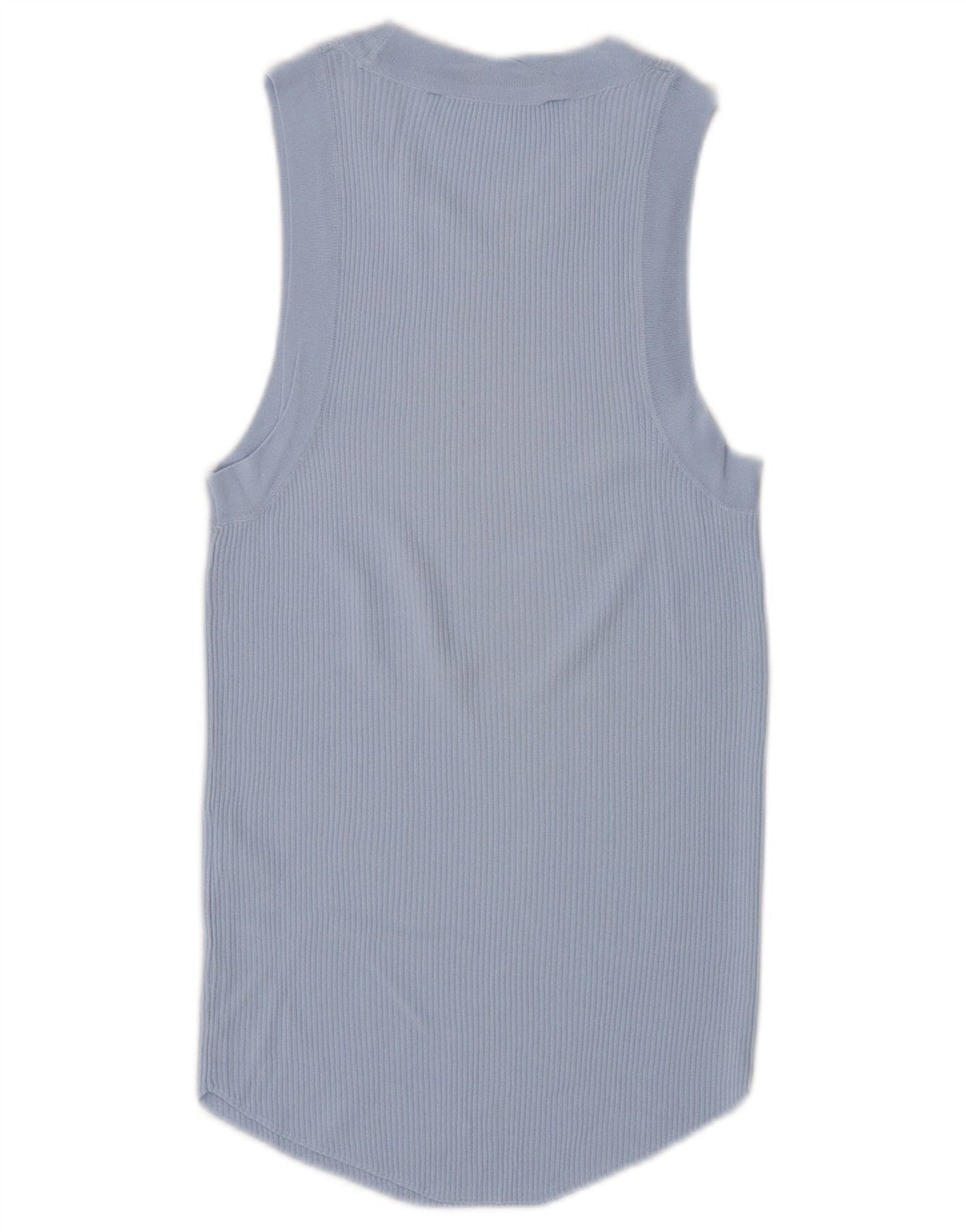 Zara Mujer Chaleco Top UK 12 Medio Azul Viscosa