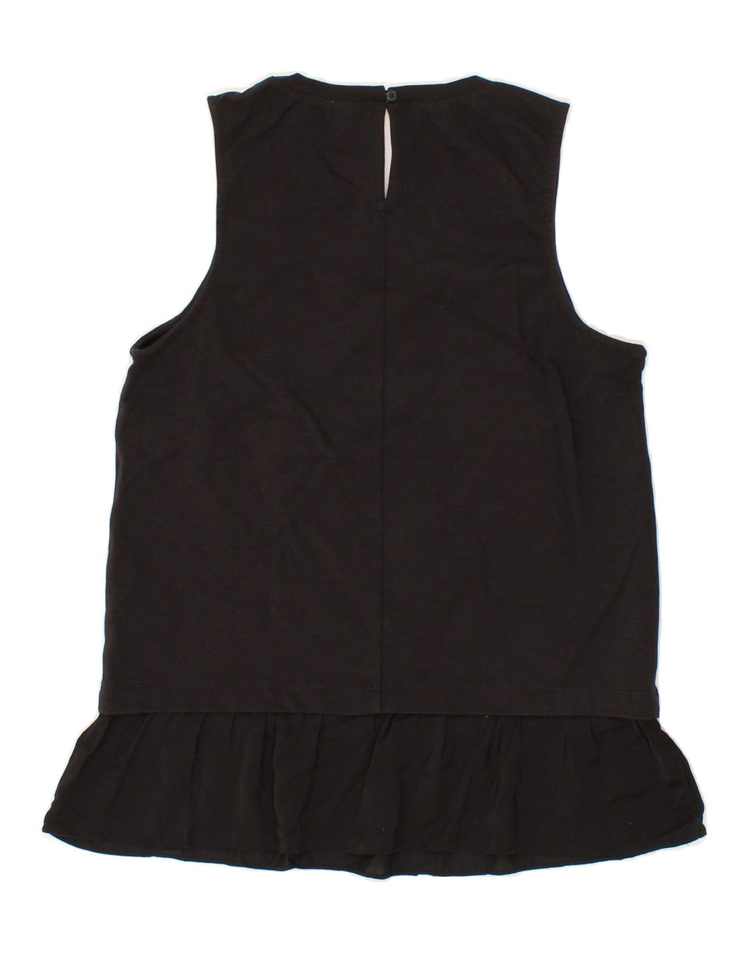 J. CREW Womens Sleeveless Blouse Top UK 10 Small Black Cotton Vintage J. Crew and Second-Hand J. Crew from Messina Hembry 