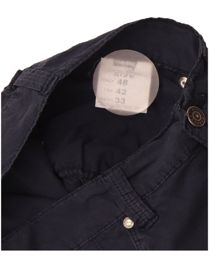 CARRERA Pantalones casuales rectos para hombre IT 48 Medium W30 L33 Azul marino