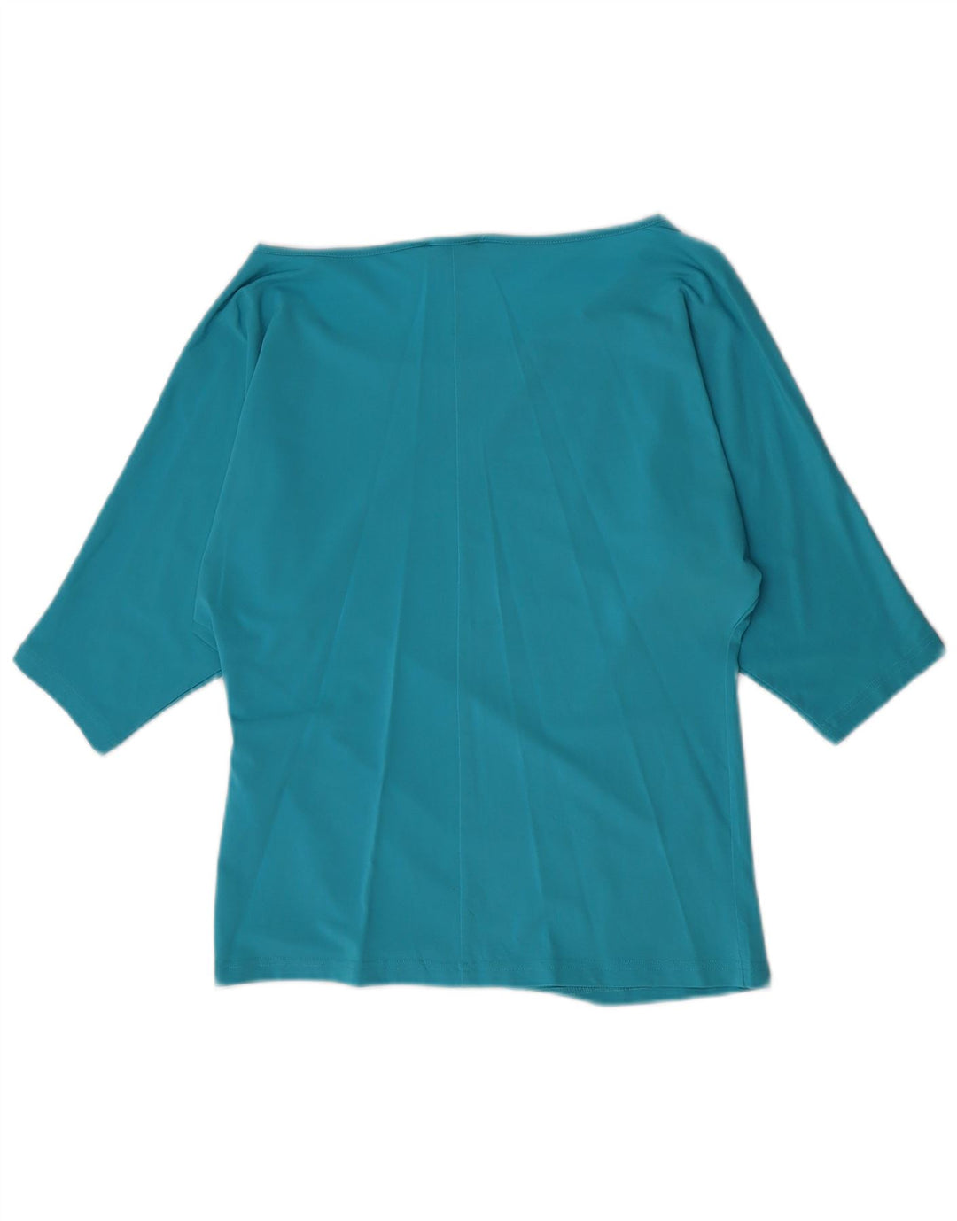 Luisa Spagnoli Blusa de manga 3/4 para mujer UK 42 Viscosa azul medio