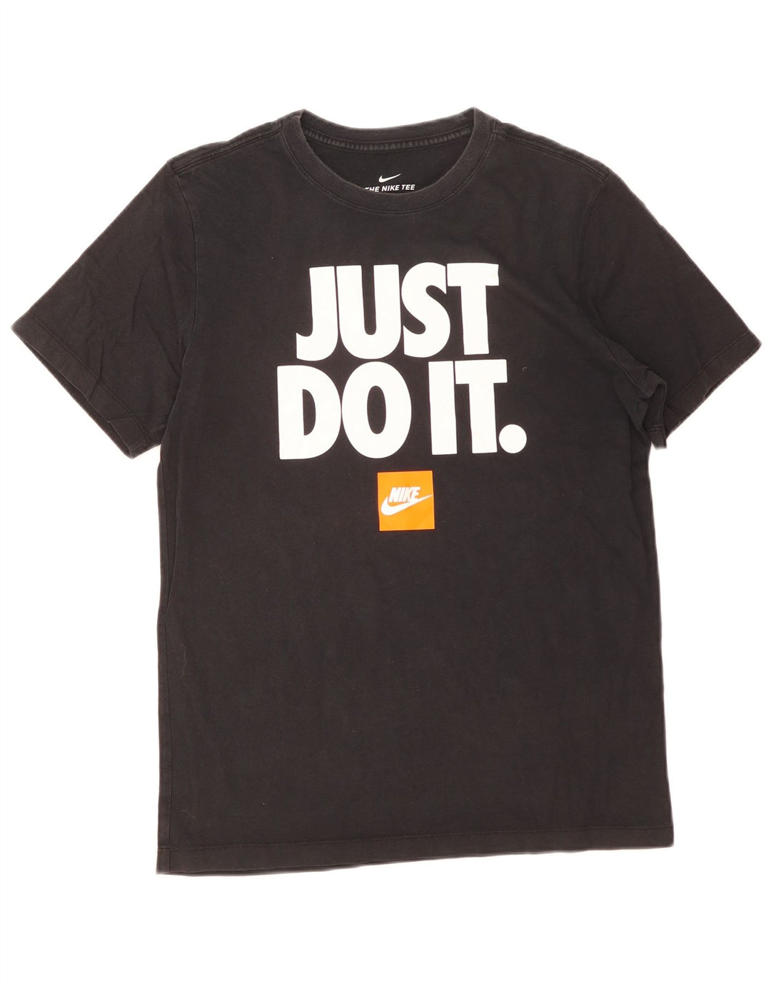 Nike Camiseta gráfica para hombre Top mediano de algodón negro