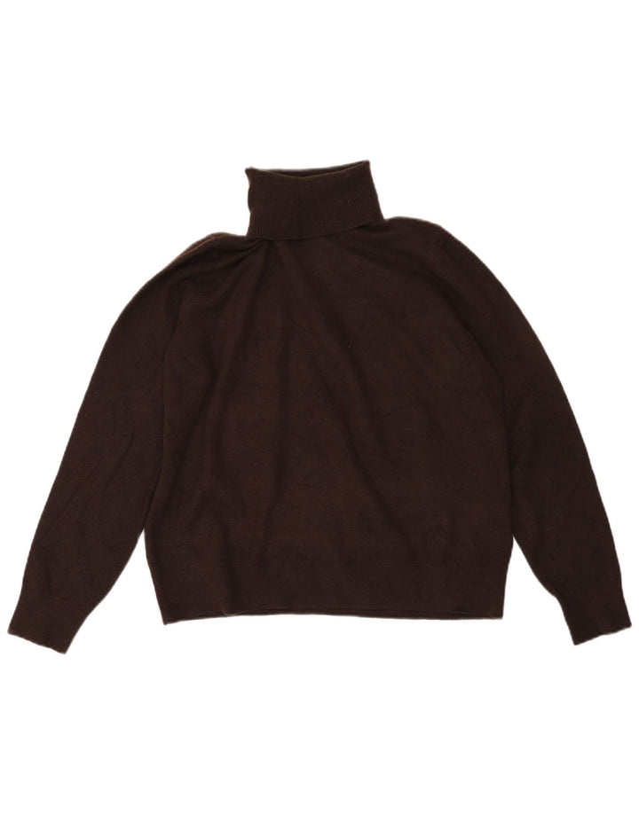 Marks & Spencer Suéter tipo jersey con cuello vuelto para mujer UK 44 Marrón medio