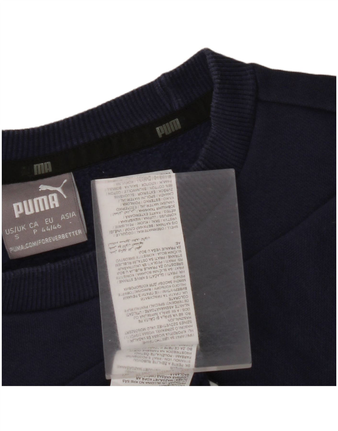 PUMA Sudadera Jumper para Hombre Small Azul Marino Algodón