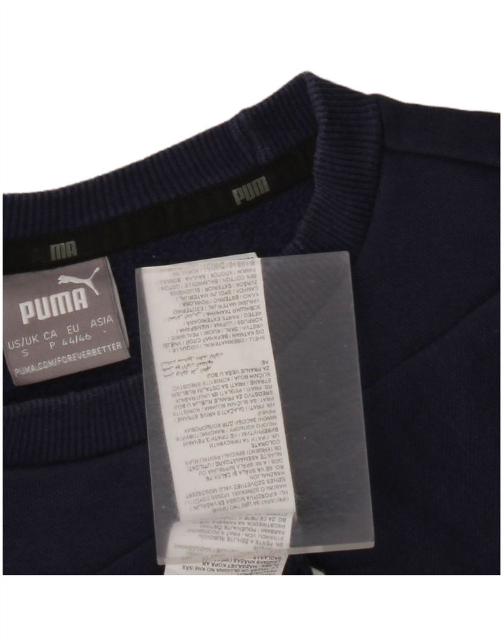 PUMA Sudadera Jumper para Hombre Small Azul Marino Algodón