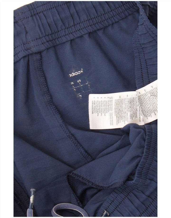 Adidas - Pantalones cortos deportivos para hombre, talla grande, poliéster, color azul marino