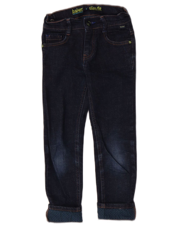 Ted Baker Vaqueros ajustados para niños 5-6 años W20 L20 Algodón azul marino