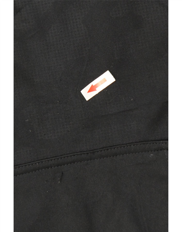 Champion Cougars Graphic Sudadera con capucha para hombre, talla pequeña, poliéster negro
