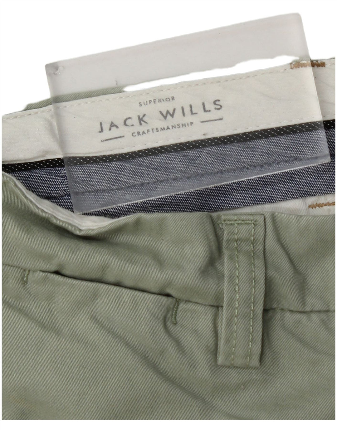 Pantalones cortos chinos Jack Wills para hombre W30 Algodón verde medio