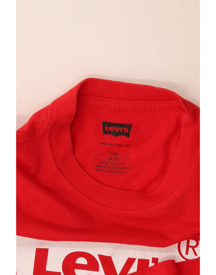 Levi's Camiseta gráfica para niño 13-14 años Rojo