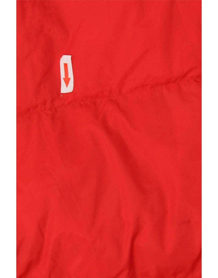 Kejo Chaqueta acolchada con capucha para hombre UK 36 Small Red Nylon