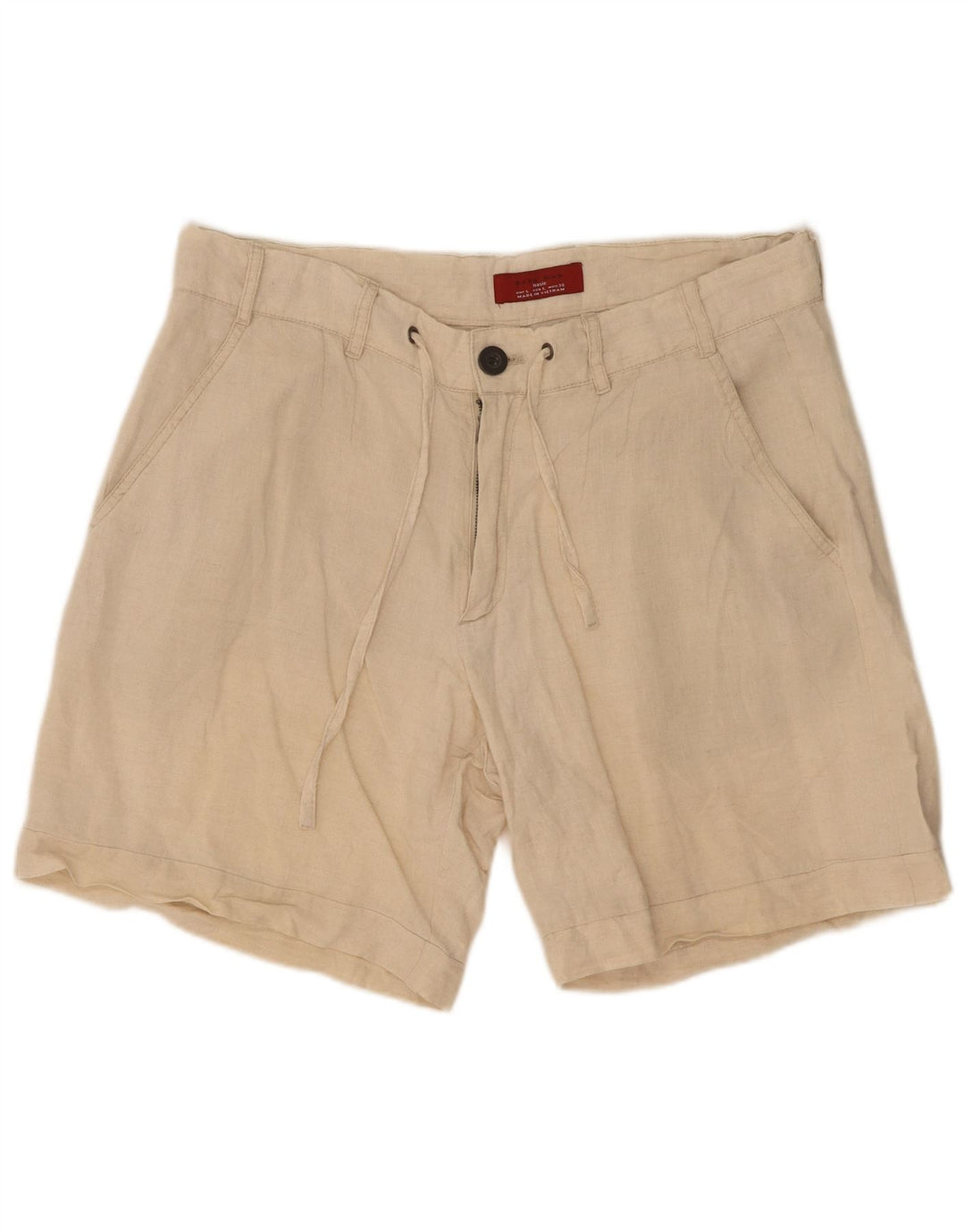 Zara Mens Chino Shorts Grande W32 Beige