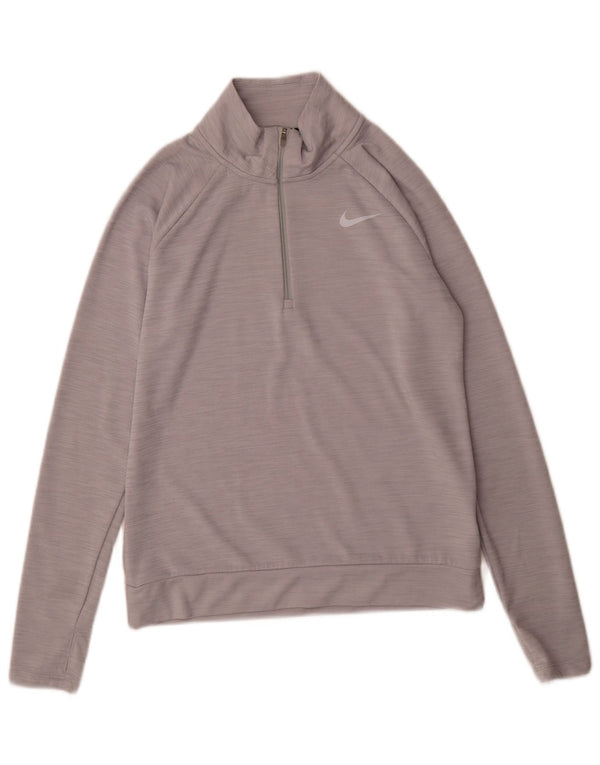 Nike - Chándal de corte regular con cuello y cremallera para hombre XS Gris moteado deportivo