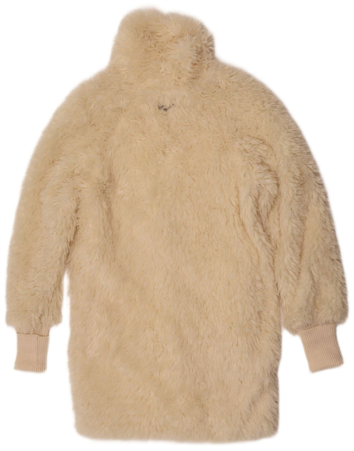 Abrigo de piel sintética para mujer Gas UK 44 Medium Off White