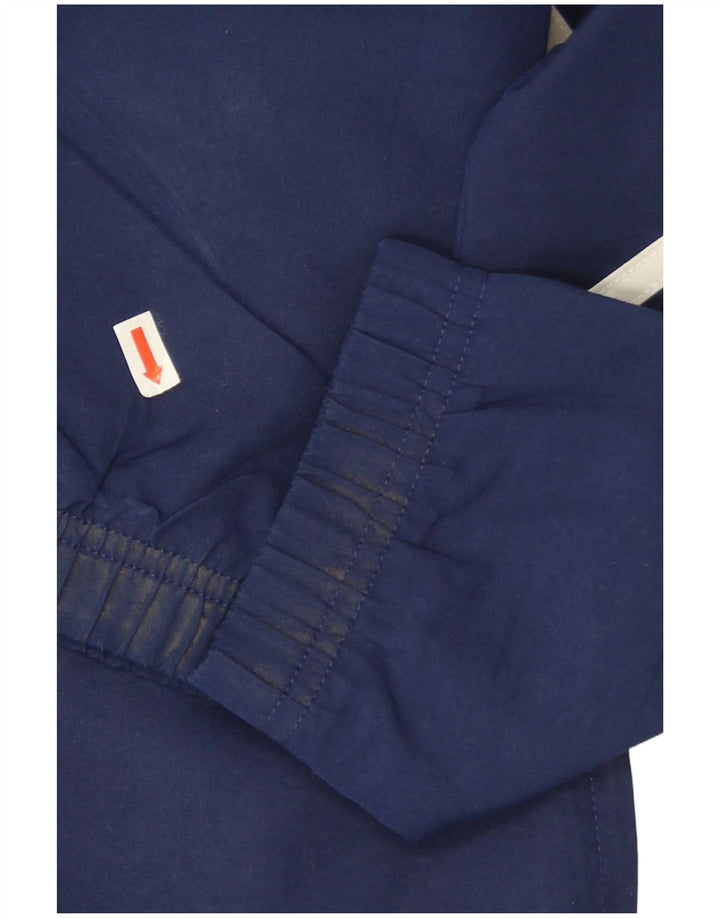 Adidas Hombre Gráfico Chándal Top Chaqueta Grande Azul Marino Colorblock