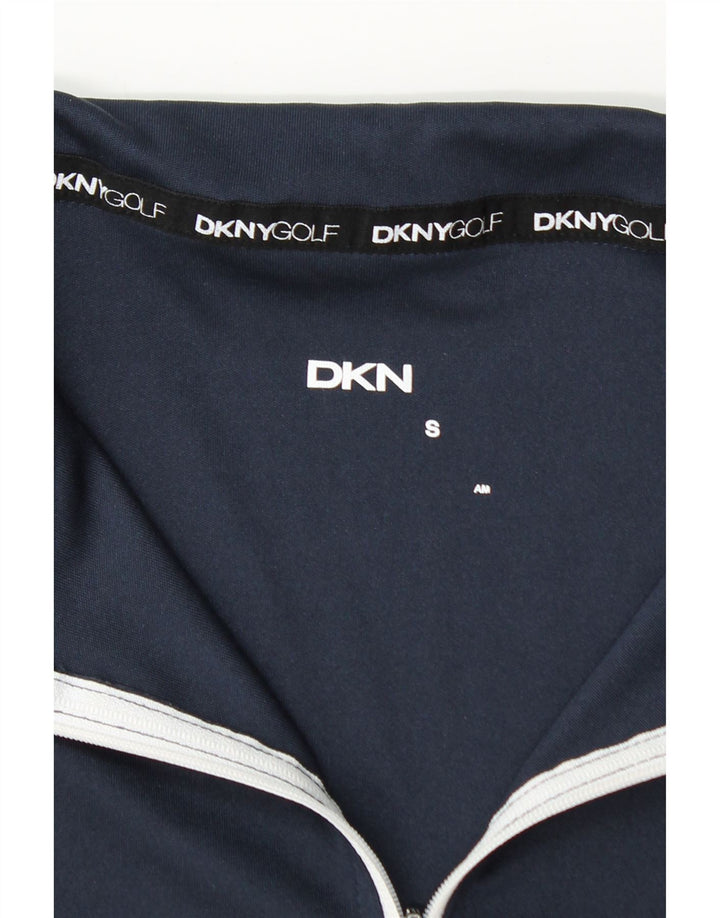 Dkny Hombre Top De Chándal Con Cremallera Y Cuello En Bloque De Color Azul Marino Pequeño