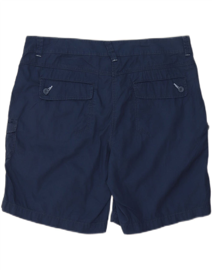 PUMA Womens Cargo Shorts UK 14 Large W36 Navy Blue Cotton