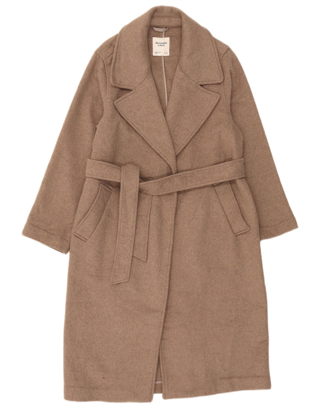 Abercrombie & Fitch Abrigo extragrande para mujer Reino Unido 10 Pequeño Poliéster beige