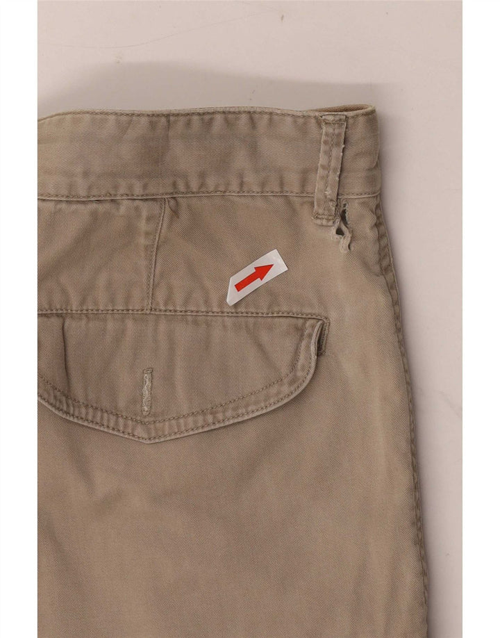 Gap Mens Pegged Chino Shorts W34 Grande Algodón Beige