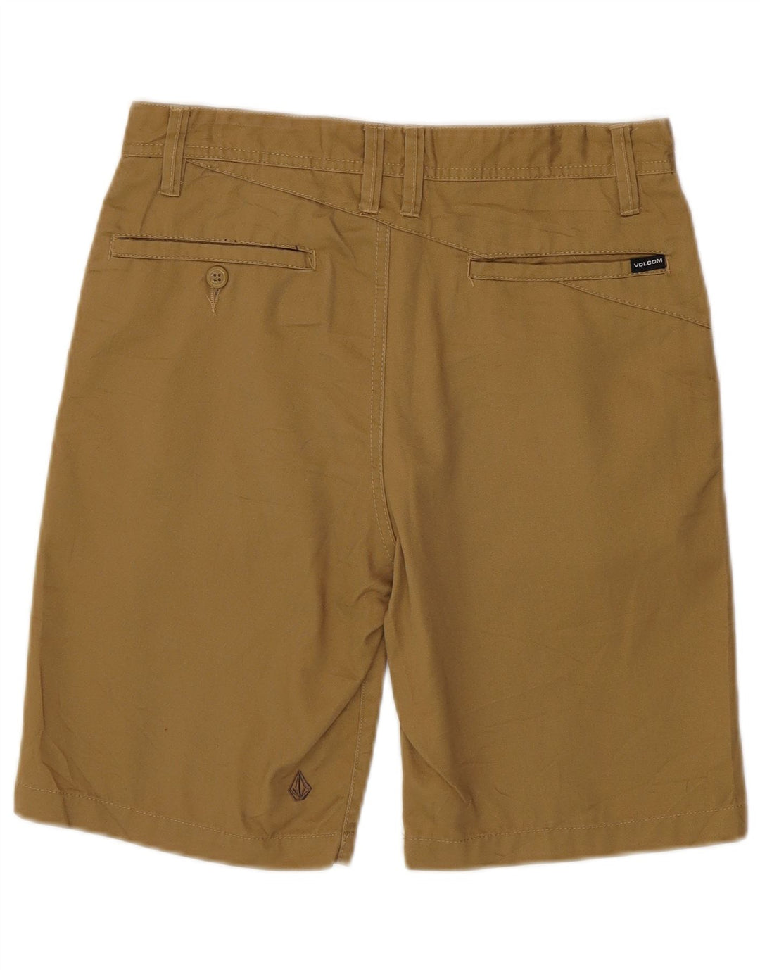 Pantalones cortos chinos Volcom para hombre W29 Small Caqui Poliéster