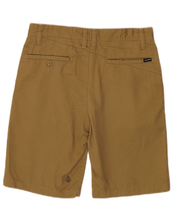 Pantalones cortos chinos Volcom para hombre W29 Small Caqui Poliéster