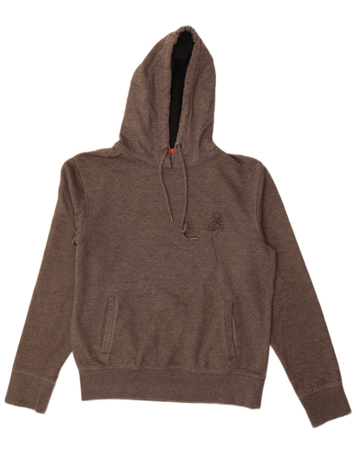 Jack & Jones Hombre Sudadera Con Capucha Gráfica De Algodón Gris Medio