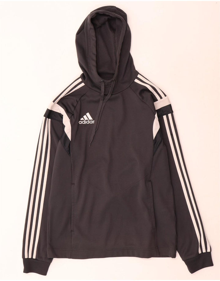 Adidas Hombre Sudadera Con Capucha Jumper XS Gris Poliéster