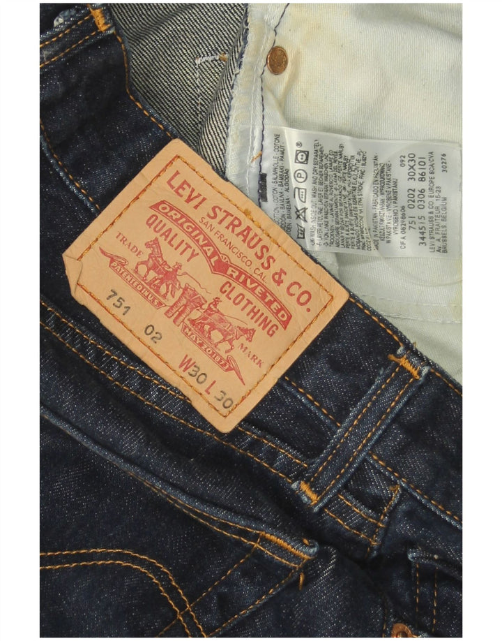 Levi's Vaqueros rectos 751 para hombre W30 L30 Algodón azul marino