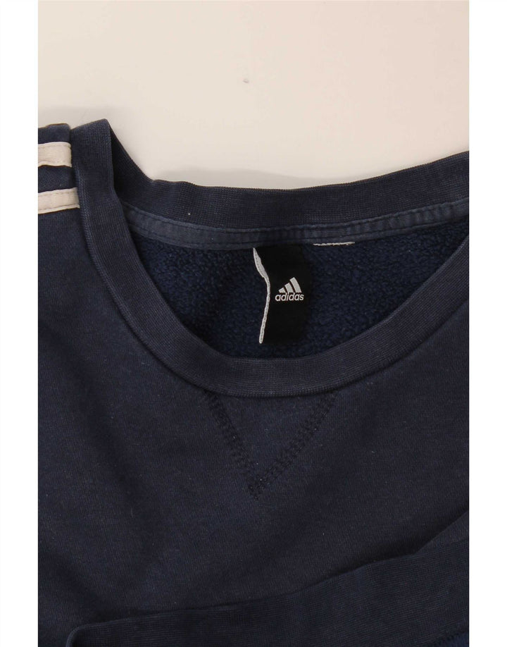 Adidas Hombre Sudadera Jumper Grande Azul Marino