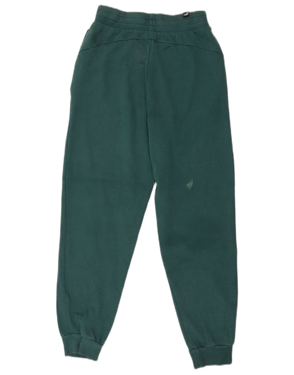 Puma Mujer Chándal Pantalones Joggers UK 6 XS Verde Algodón