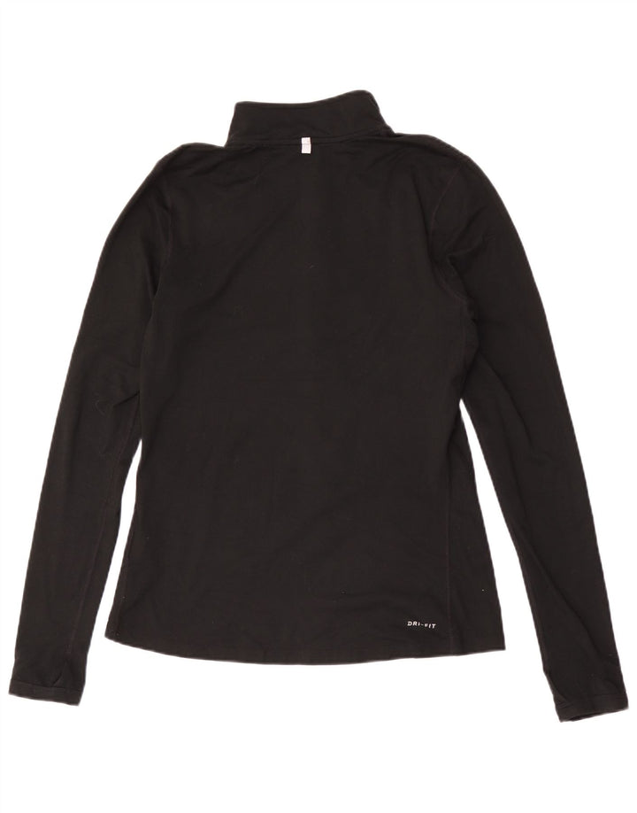 Nike Dri Fit - Chándal con cremallera y cuello para mujer, talla S, color negro