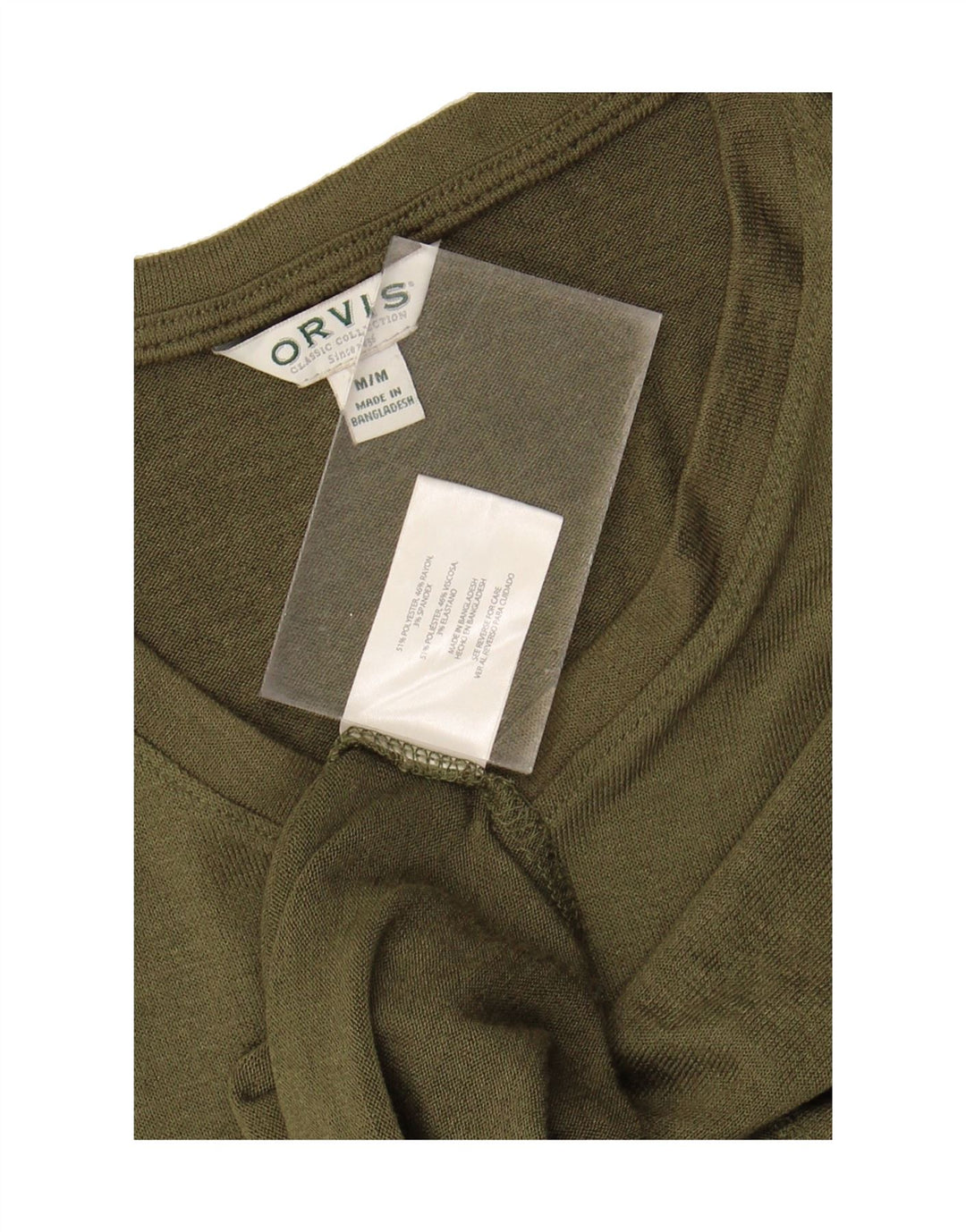 ORVIS Womens T-Shirt Top UK 14 Medium Green Polyester Vintage Orvis and Second-Hand Orvis from Messina Hembry 
