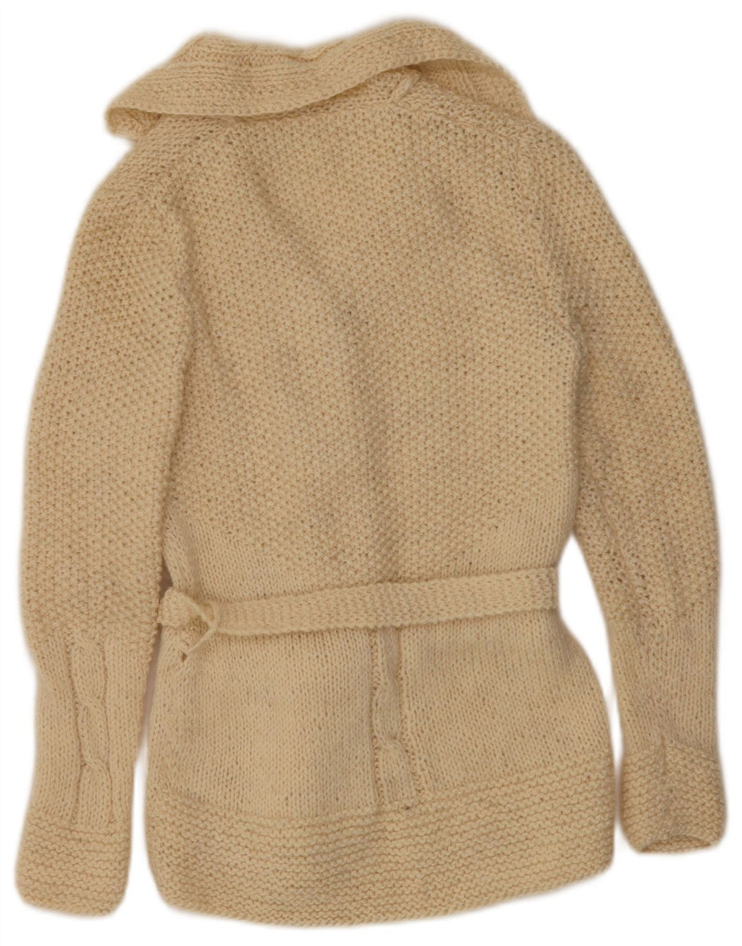 Vintage mujer Cardigan suéter Reino Unido 12 medio apagado blanco