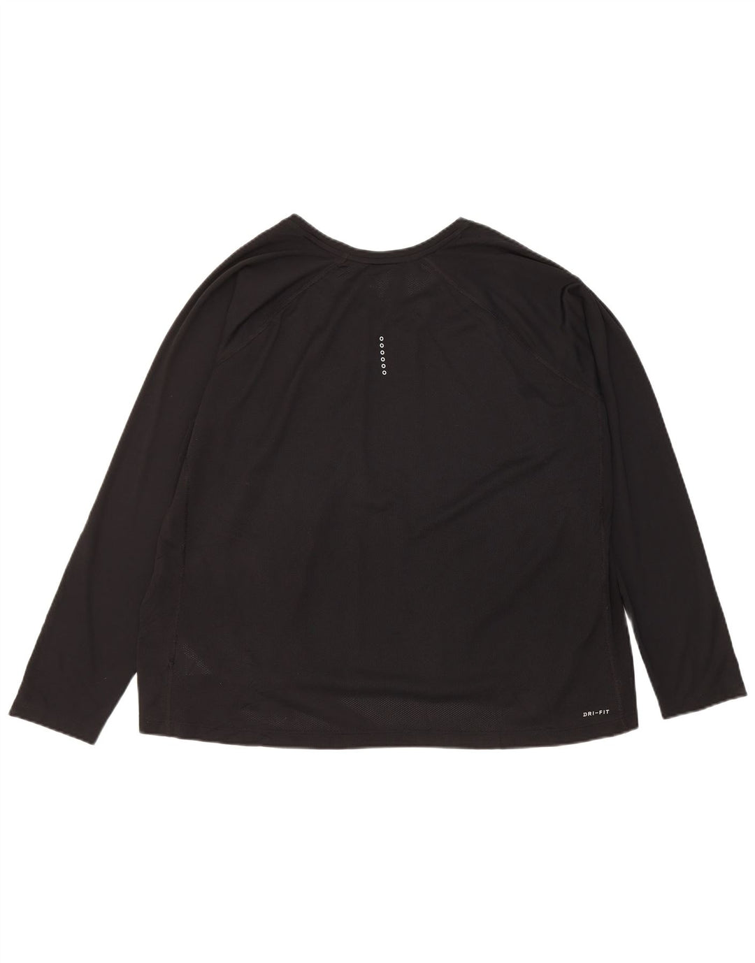 Nike Mujer Dri Fit Top Manga Larga UK 22 3XL Negro Poliéster