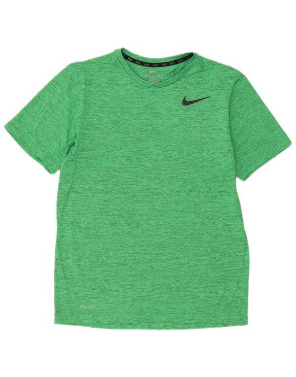 Camiseta Nike Dri Fit para hombre Top poliéster moteado verde medio