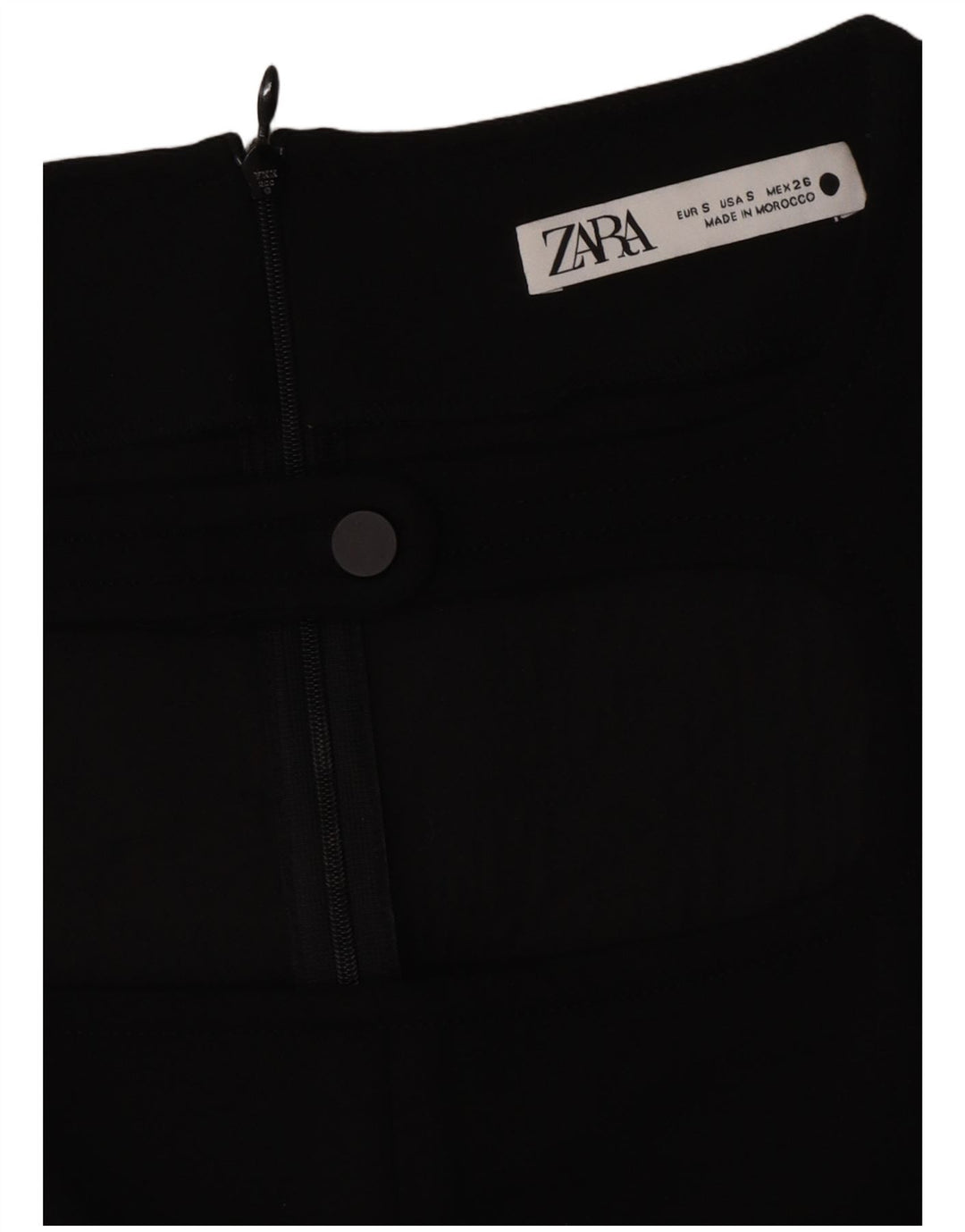 Zara Mujer Vestido Tubo Reino Unido 40 Pequeño Negro