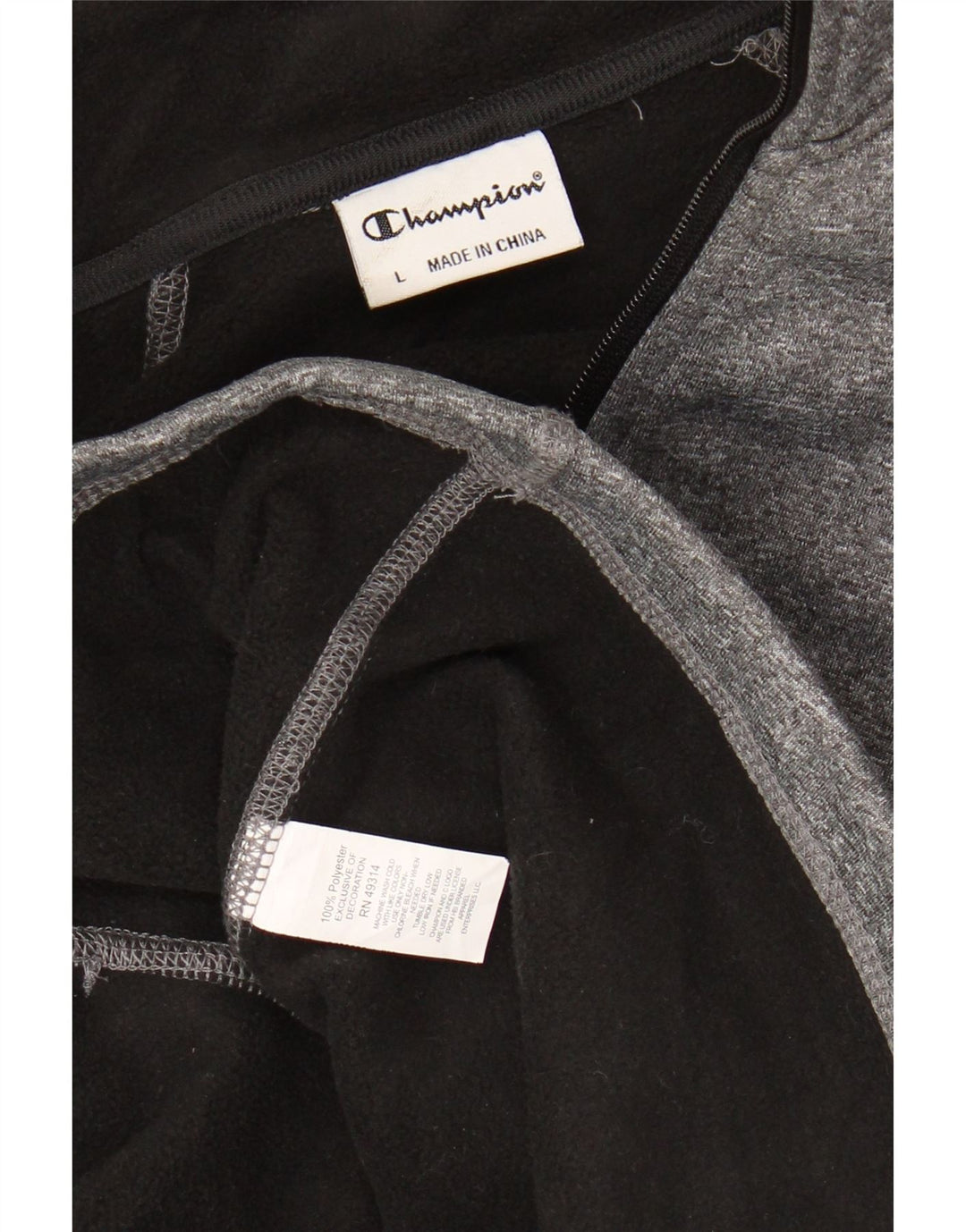 Champion Chaqueta de chándal para mujer UK 46 Poliéster moteado gris grande