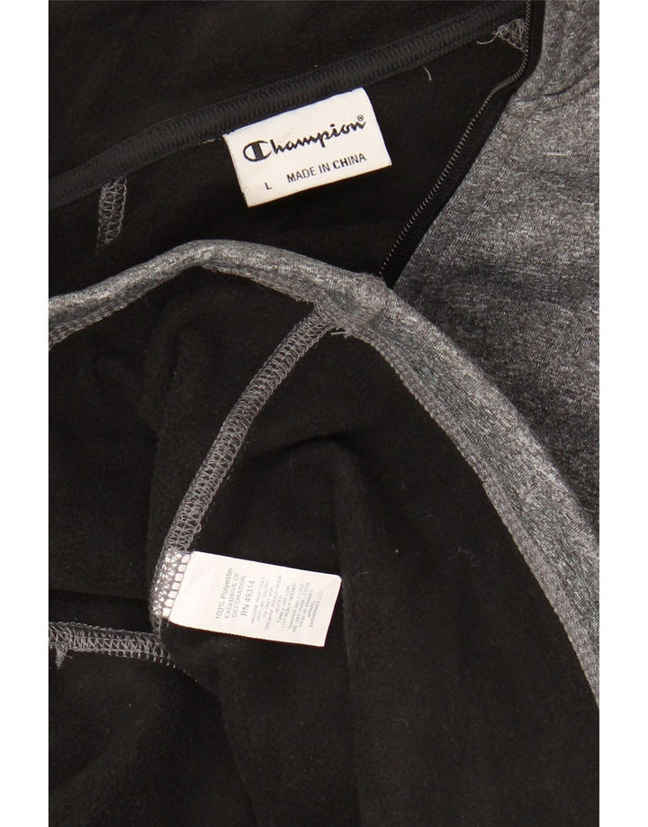 Champion Chaqueta de chándal para mujer UK 46 Poliéster moteado gris grande