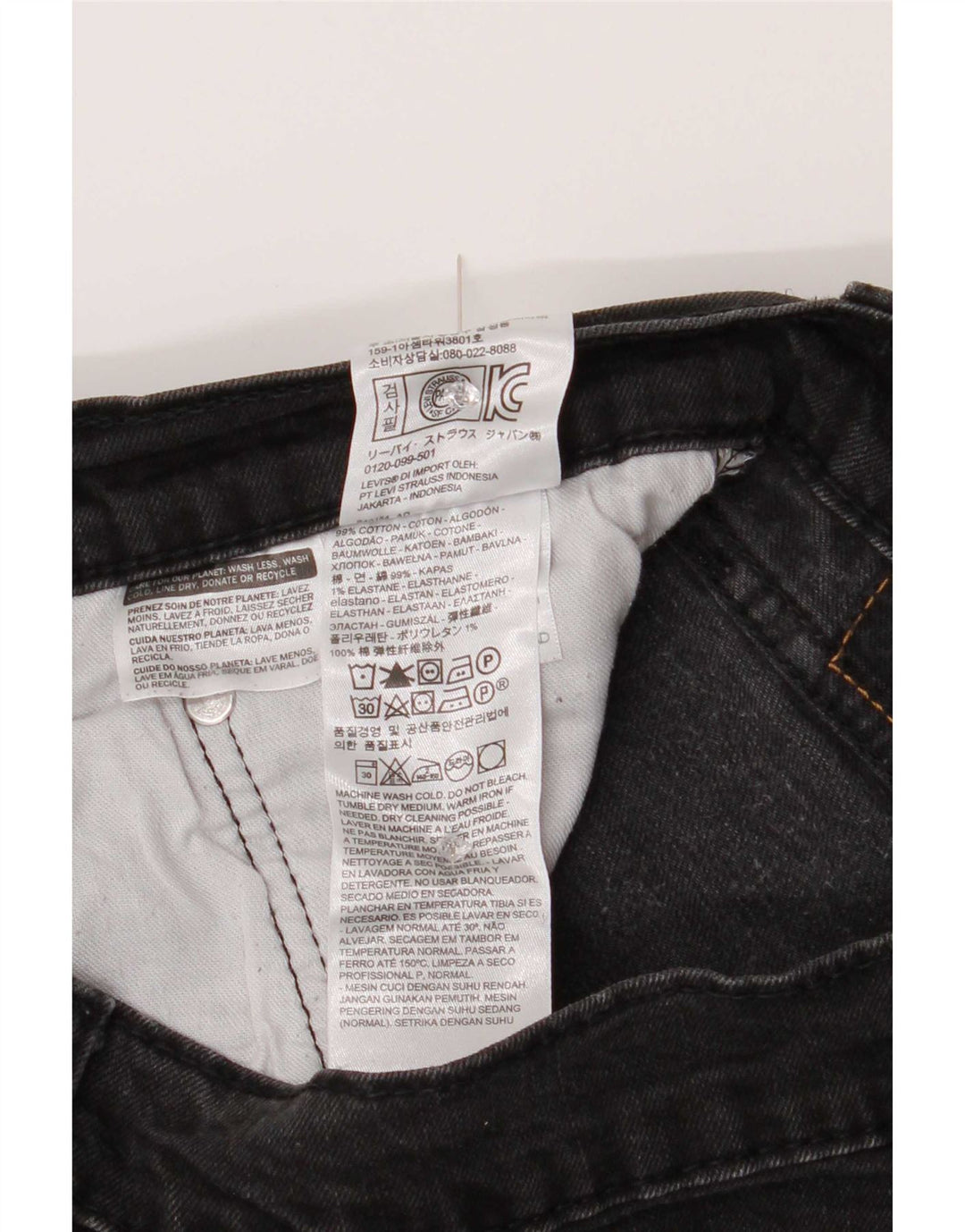Vaqueros Levi's 502 Tapered para hombre W34 L29 Algodón gris