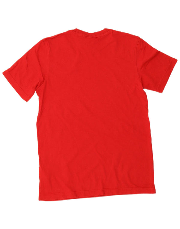Adidas Mens Graphic T-Shirt Top XS Red Cotton