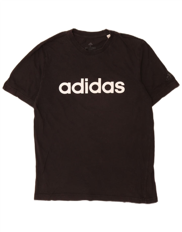 Adidas - Camiseta gráfica para hombre, talla pequeña, color negro