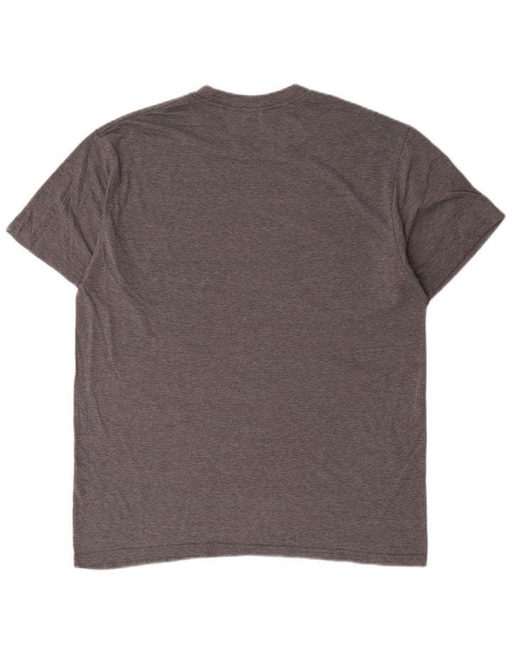 Volcom Camiseta gráfica para hombre Top grande de algodón gris